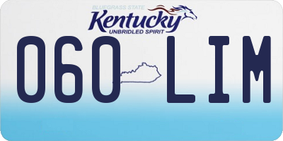 KY license plate 060LIM