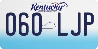 KY license plate 060LJP