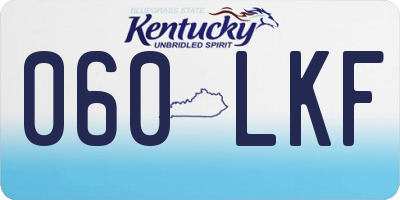 KY license plate 060LKF
