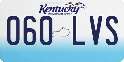 KY license plate 060LVS