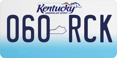 KY license plate 060RCK