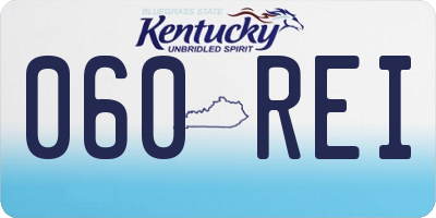 KY license plate 060REI
