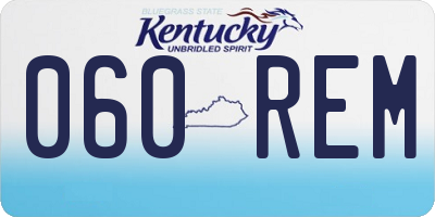 KY license plate 060REM