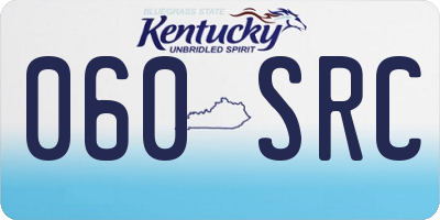 KY license plate 060SRC