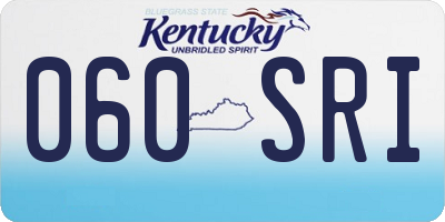 KY license plate 060SRI
