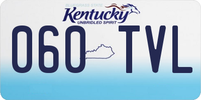 KY license plate 060TVL