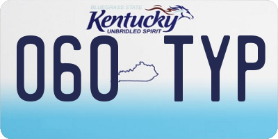 KY license plate 060TYP