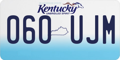 KY license plate 060UJM