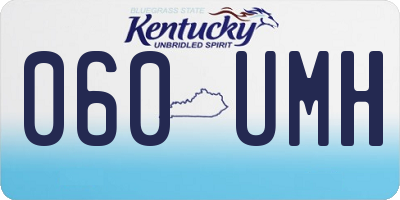 KY license plate 060UMH