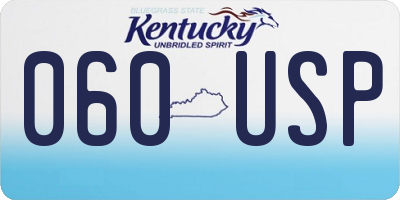 KY license plate 060USP