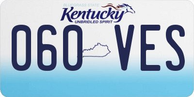 KY license plate 060VES
