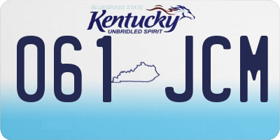 KY license plate 061JCM