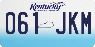 KY license plate 061JKM