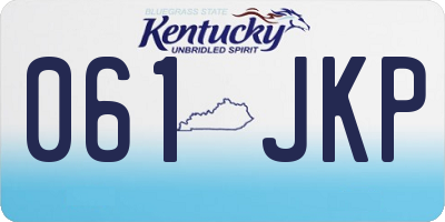 KY license plate 061JKP