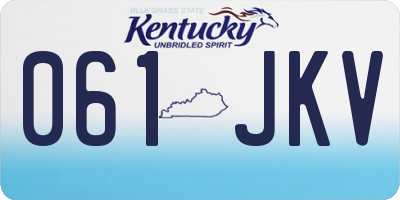 KY license plate 061JKV