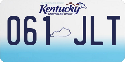 KY license plate 061JLT