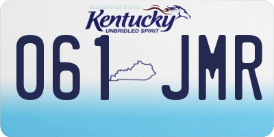 KY license plate 061JMR