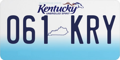 KY license plate 061KRY