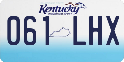 KY license plate 061LHX