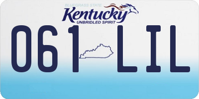 KY license plate 061LIL