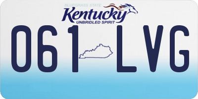 KY license plate 061LVG