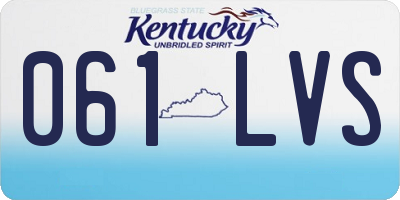 KY license plate 061LVS