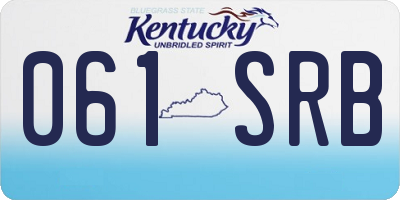 KY license plate 061SRB