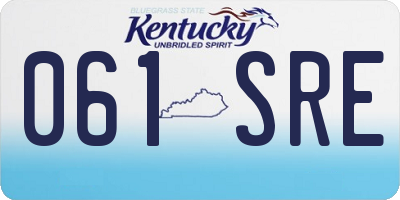 KY license plate 061SRE