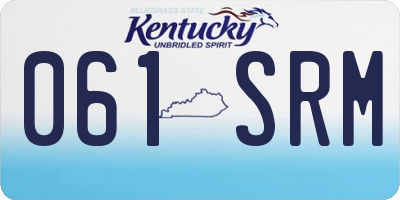 KY license plate 061SRM