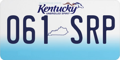 KY license plate 061SRP
