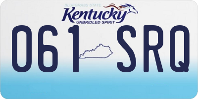 KY license plate 061SRQ