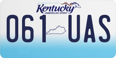 KY license plate 061UAS