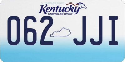 KY license plate 062JJI