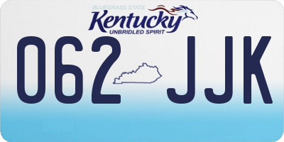 KY license plate 062JJK