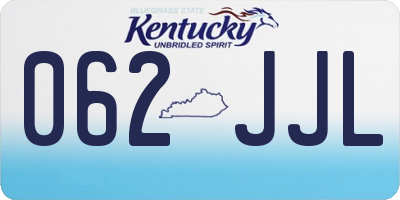 KY license plate 062JJL