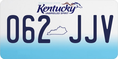 KY license plate 062JJV
