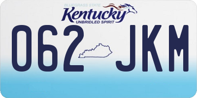 KY license plate 062JKM