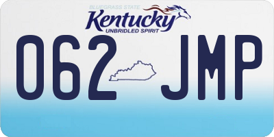 KY license plate 062JMP