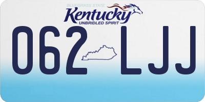 KY license plate 062LJJ