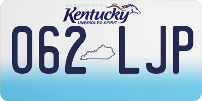 KY license plate 062LJP