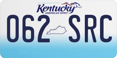 KY license plate 062SRC
