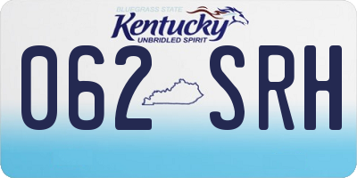 KY license plate 062SRH