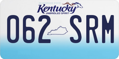 KY license plate 062SRM