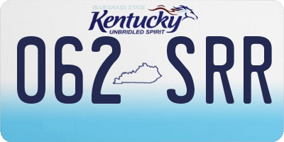 KY license plate 062SRR