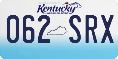KY license plate 062SRX