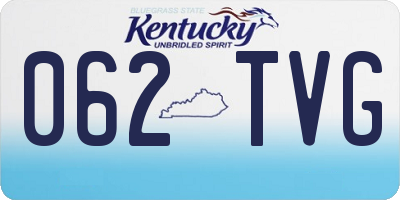 KY license plate 062TVG
