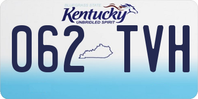 KY license plate 062TVH