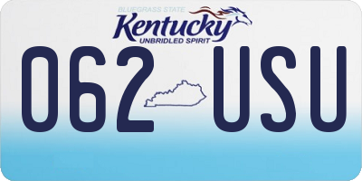 KY license plate 062USU