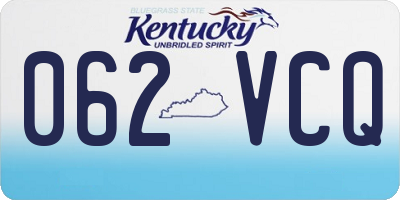 KY license plate 062VCQ