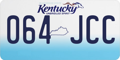 KY license plate 064JCC